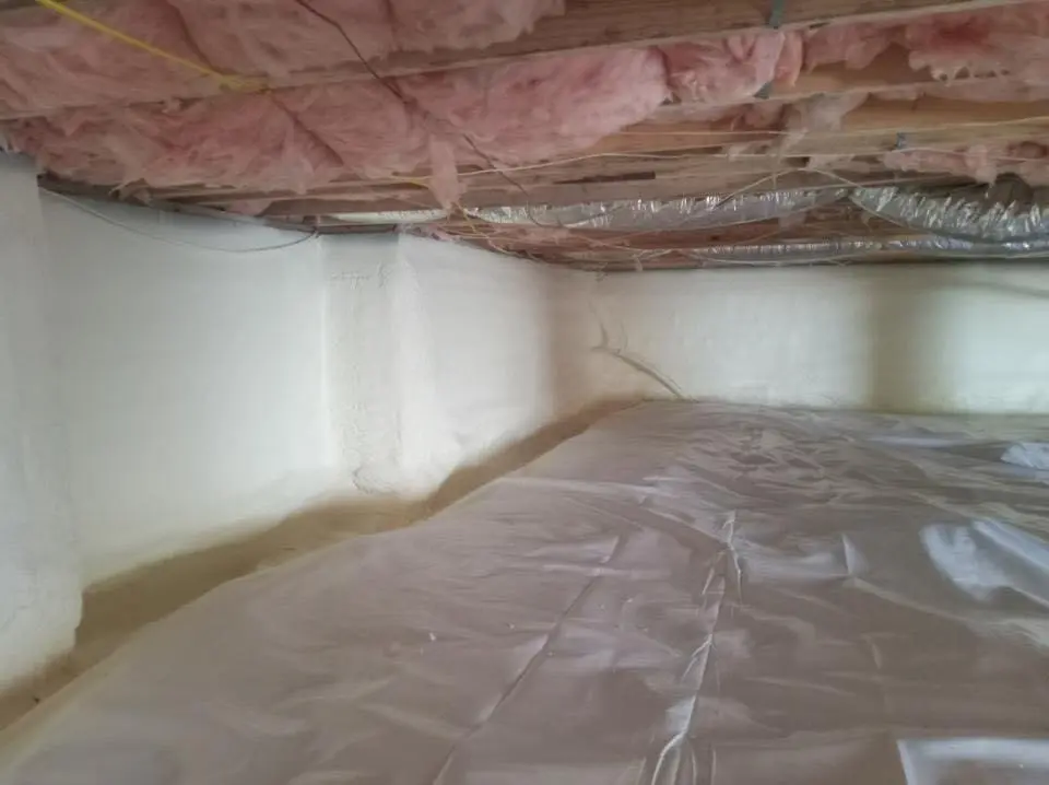 Crawl space encapsulation with closed-cell spray foam for Attic Insulation in Seattle